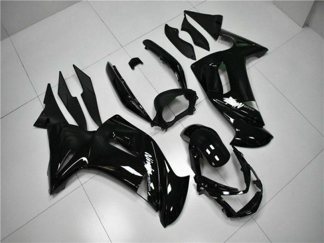 2006-2008 Glossy Black Kawasaki EX650 Motorbike Fairings UK