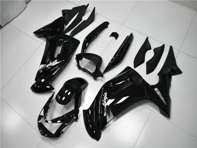 2006-2008 Glossy Black Kawasaki EX650 Motorbike Fairings UK