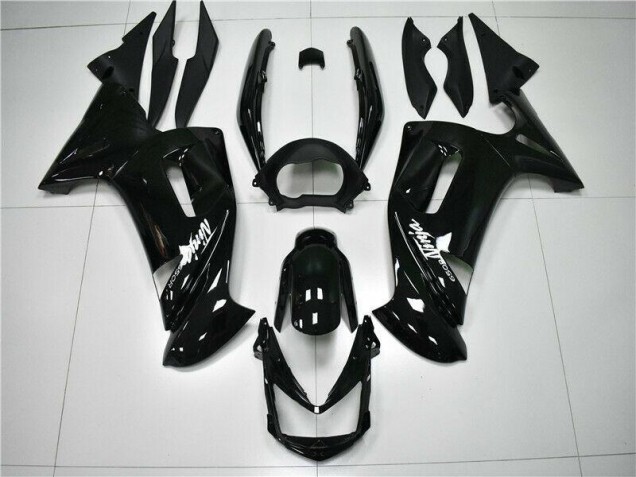 2006-2008 Glossy Black Kawasaki EX650 Motorbike Fairings UK