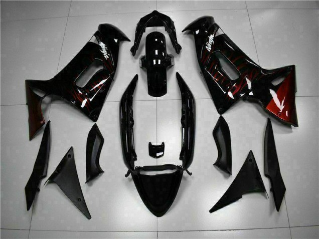 2006-2008 Red Flame Kawasaki EX650 Motorcycle Fairing UK 2006-2008 Red Flame Kawasaki EX650 Motorcycle Fairing UK