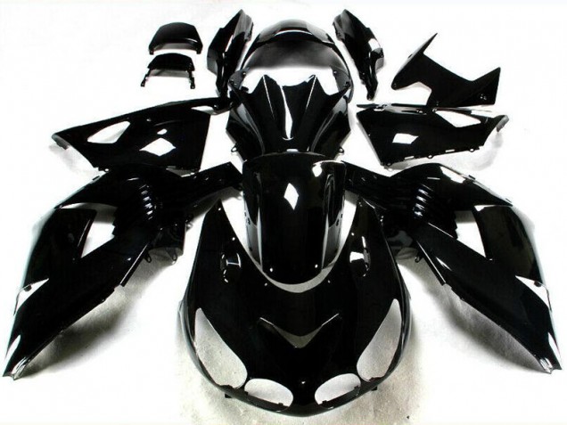 2006-2011 Glossy Black Kawasaki ZX14R ZZR1400 Motorbike Fairing UK 2006-2011 Glossy Black Kawasaki ZX14R ZZR1400 Motorbike Fairing UK