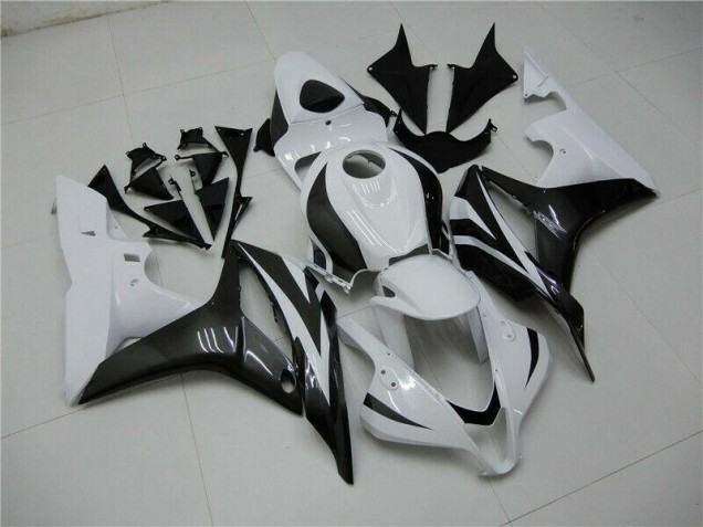 2007-2008 White Black Honda CBR600RR Motorbike Fairing UK
