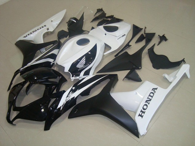 2007-2008 Matte Black White Honda CBR600RR Bike Fairing Kit UK 2007-2008 Matte Black White Honda CBR600RR Bike Fairing Kit UK