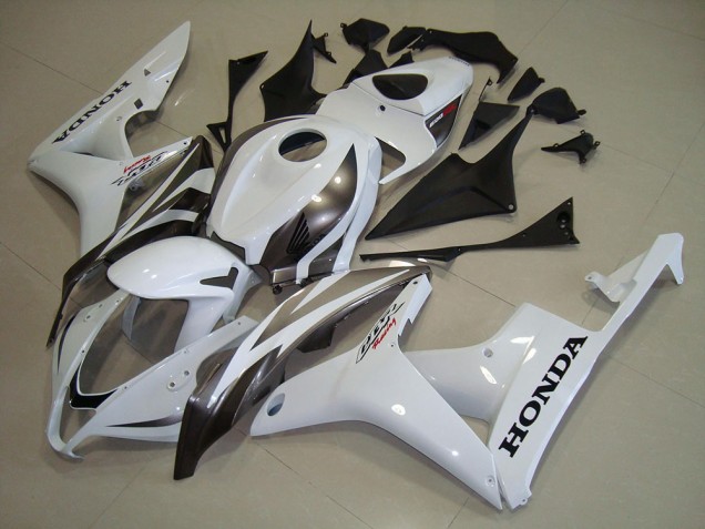 2007-2008 White Silver Honda CBR600RR Motorcycle Fairing Kits UK 2007-2008 White Silver Honda CBR600RR Motorcycle Fairing Kits UK