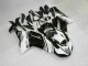 2007-2008 Black White Kawasaki ZX6R Bike Fairings UK 2007-2008 Black White Kawasaki ZX6R Bike Fairings UK
