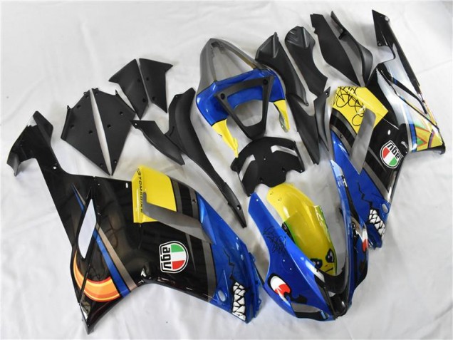 2007-2008 Blue Shark Kawasaki ZX6R Replacement Motorcycle Fairings UK 2007-2008 Blue Shark Kawasaki ZX6R Replacement Motorcycle Fairings UK
