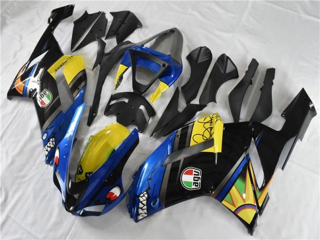2007-2008 Blue Shark Kawasaki ZX6R Replacement Motorcycle Fairings UK 2007-2008 Blue Shark Kawasaki ZX6R Replacement Motorcycle Fairings UK