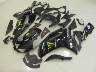 2007-2008 Black Monster Kawasaki ZX6R Motorcylce Fairings UK