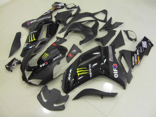 2007-2008 Black Monster Kawasaki ZX6R Motorcylce Fairings UK 2007-2008 Black Monster Kawasaki ZX6R Motorcylce Fairings UK