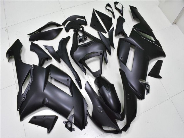 2007-2008 Matte Black Kawasaki ZX6R Bike Fairing Kit UK 2007-2008 Matte Black Kawasaki ZX6R Bike Fairing Kit UK