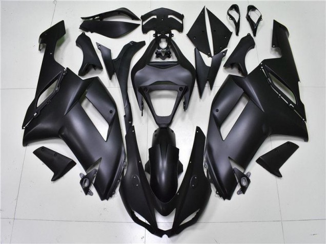 2007-2008 Matte Black Kawasaki ZX6R Bike Fairing Kit UK 2007-2008 Matte Black Kawasaki ZX6R Bike Fairing Kit UK