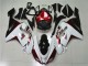 2007-2008 White Black Red Kawasaki ZX6R Motorbike Fairings UK 2007-2008 White Black Red Kawasaki ZX6R Motorbike Fairings UK