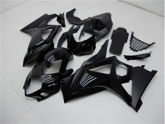 2007-2008 Glossy Matte Black Suzuki GSXR 1000 K7 Replacement Fairings UK