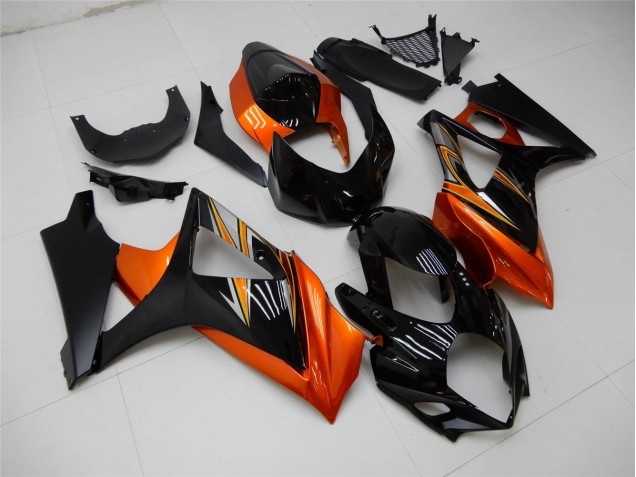 2007-2008 Orange Black Suzuki GSXR 1000 K7 Motor Fairings UK 2007-2008 Orange Black Suzuki GSXR 1000 K7 Motor Fairings UK