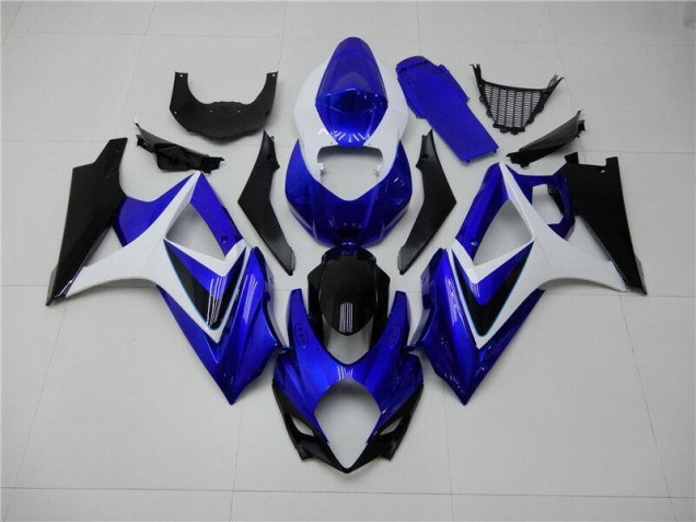 2007-2008 Blue White Black Suzuki GSXR 1000 K7 Motorcylce Fairings UK 2007-2008 Blue White Black Suzuki GSXR 1000 K7 Motorcylce Fairings UK