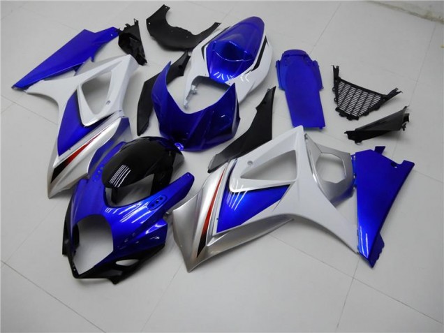 2007-2008 Blue White Suzuki GSXR 1000 K7 Motorcycle Fairings UK 2007-2008 Blue White Suzuki GSXR 1000 K7 Motorcycle Fairings UK