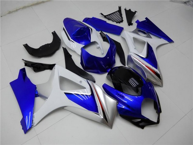 2007-2008 Blue White Suzuki GSXR 1000 K7 Motorcycle Fairings UK 2007-2008 Blue White Suzuki GSXR 1000 K7 Motorcycle Fairings UK