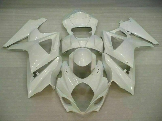 2007-2008 White Suzuki GSXR 1000 K7 Motorcycle Fairing UK 2007-2008 White Suzuki GSXR 1000 K7 Motorcycle Fairing UK