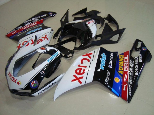2007-2014 Black Xerox Ducati 848 1098 1198 Motorcycle Replacement Fairings UK 2007-2014 Black Xerox Ducati 848 1098 1198 Motorcycle Replacement Fairings UK