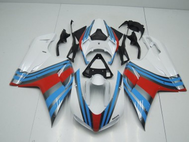 2007-2014 Blue White Red Ducati 848 1098 1198 Motorcyle Fairings UK