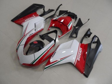 2007-2014 Red White Ducati 848 1098 1198 Replacement Motorcycle Fairings UK