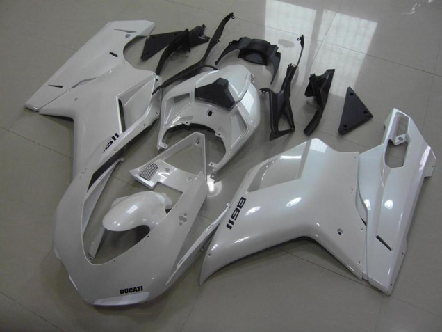 2007-2014 Pear White Black Decals Ducati 848 1098 1198 Motor Fairings UK 2007-2014 Pear White Black Decals Ducati 848 1098 1198 Motor Fairings UK