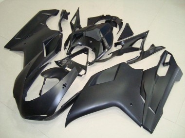 2007-2014 Matte Black No Sticker Ducati 848 1098 1198 Motorcycle Fairings UK
