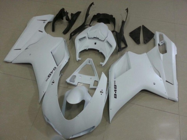 2007-2014 Matte White Ducati 848 1098 1198 Motorbike Fairing UK 2007-2014 Matte White Ducati 848 1098 1198 Motorbike Fairing UK