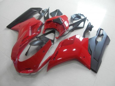 2007-2014 Red Black Ducati 848 1098 1198 Motorcycle Fairing Kits UK
