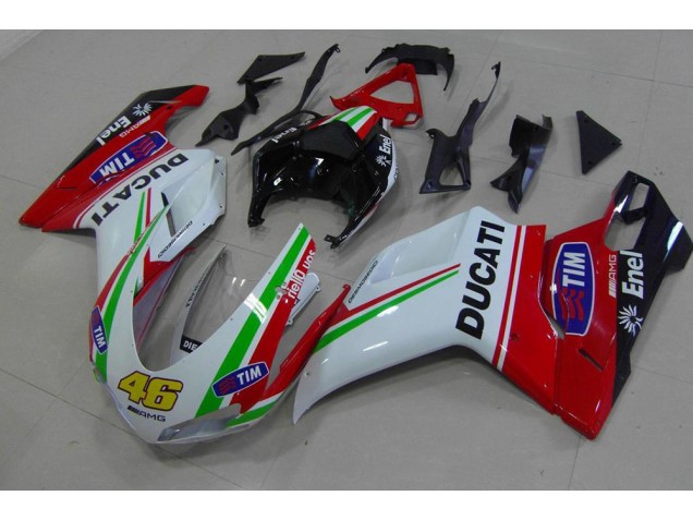 2007-2014 Red White Yellow 46 Ducati 848 1098 1198 Bike Fairings UK 2007-2014 Red White Yellow 46 Ducati 848 1098 1198 Bike Fairings UK