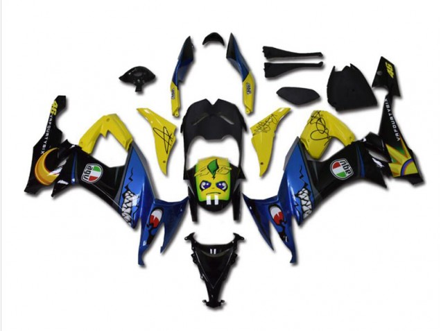 2008-2010 Blue Shark Kawasaki ZX10R Bike Fairings UK 2008-2010 Blue Shark Kawasaki ZX10R Bike Fairings UK