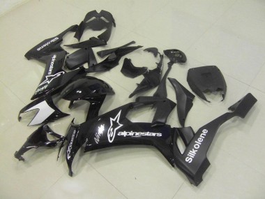 2008-2010 Black Silkolene Kawasaki ZX10R Bike Fairings UK