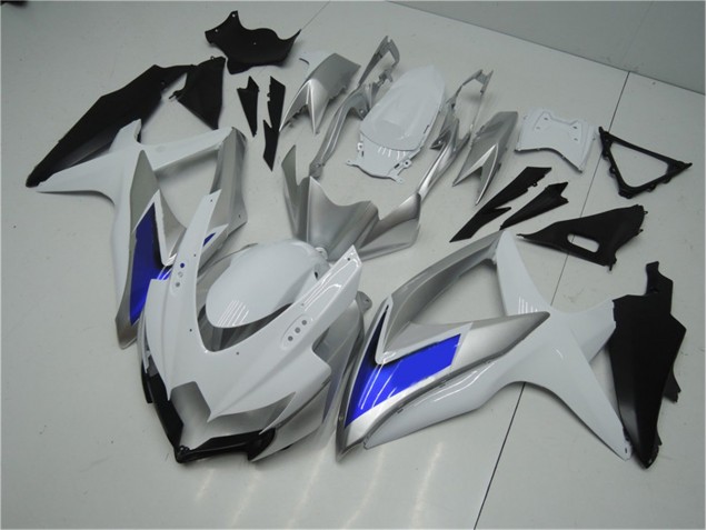 2008-2010 White Silver Blue Suzuki GSXR 600/750 Motorcycle Fairings Kit UK 2008-2010 White Silver Blue Suzuki GSXR 600/750 Motorcycle Fairings Kit UK