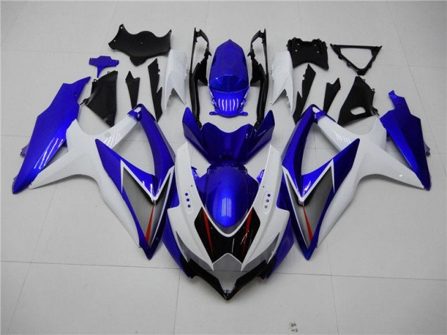2008-2010 White Blue Suzuki GSXR 600/750 Motorbike Fairings UK 2008-2010 White Blue Suzuki GSXR 600/750 Motorbike Fairings UK
