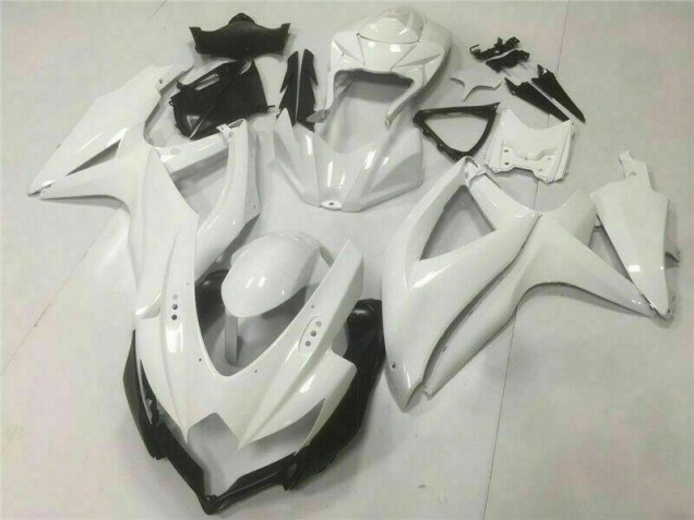 2008-2010 White Suzuki GSXR 600/750 Motorcylce Fairings UK 2008-2010 White Suzuki GSXR 600/750 Motorcylce Fairings UK