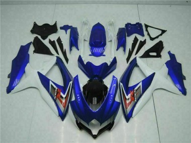 2008-2010 Blue White Suzuki GSXR 600/750 Motorcycle Fairings UK