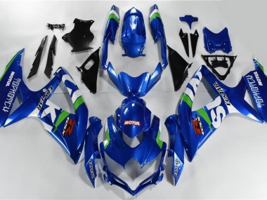 2008-2010 Blue White Green Suzuki GSXR 600/750 Motor Bike Fairings UK