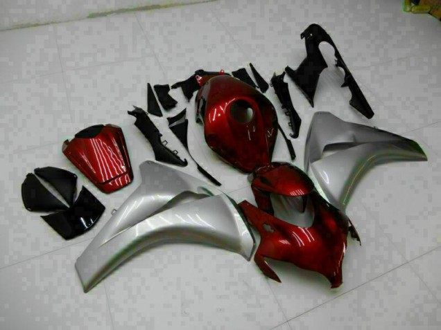 2008-2011 Red Silver Honda CBR1000RR Replacement Motorcycle Fairings UK