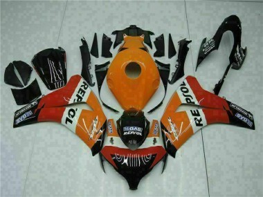 2008-2011 Orange Repsol Honda CBR1000RR Bike Fairing Kit UK