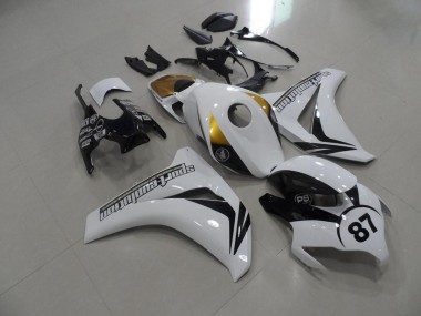 2008-2011 Black and White and Gold Honda CBR1000RR Bike Fairings UK