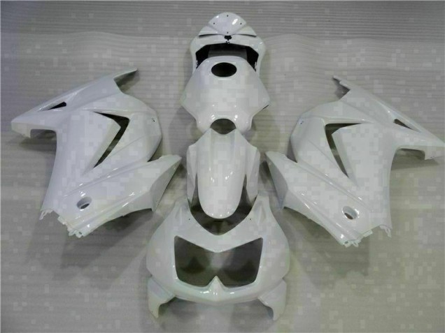 2008-2012 White Kawasaki EX250 Motorcycle Replacement Fairings UK 2008-2012 White Kawasaki EX250 Motorcycle Replacement Fairings UK