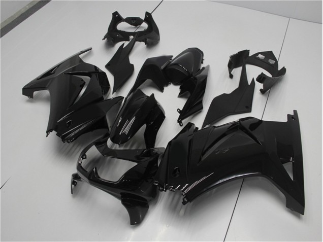 2008-2012 Glossy Black Kawasaki EX250 Motorcycle Fairing Kits UK