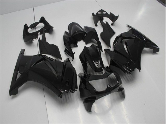 2008-2012 Glossy Black Kawasaki EX250 Motorcycle Fairing Kits UK