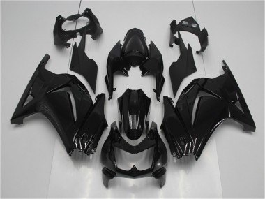 2008-2012 Glossy Black Kawasaki EX250 Motorcycle Fairing Kits UK