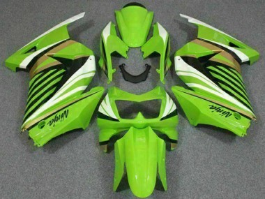 2008-2012 Green White Black Ninja Kawasaki EX250 Replacement Motorcycle Fairings UK