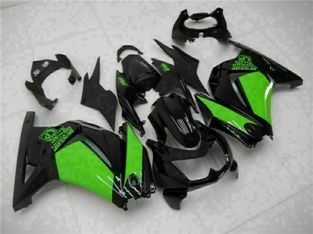 2008-2012 Black Green Ninja Kawasaki EX250 Motorcycle Bodywork UK 2008-2012 Black Green Ninja Kawasaki EX250 Motorcycle Bodywork UK