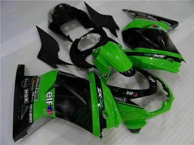 2008-2012 Black Green Kawasaki EX250 Motorcylce Fairings UK 2008-2012 Black Green Kawasaki EX250 Motorcylce Fairings UK