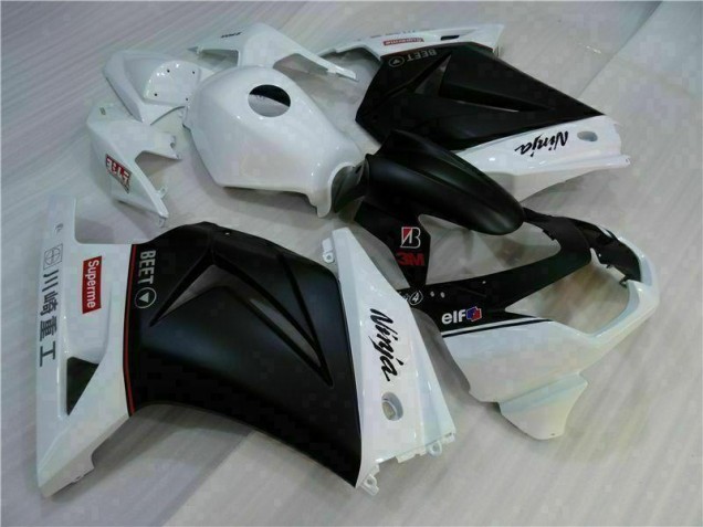 2008-2012 White Black Ninja Kawasaki EX250 Motorbike Fairings UK 2008-2012 White Black Ninja Kawasaki EX250 Motorbike Fairings UK