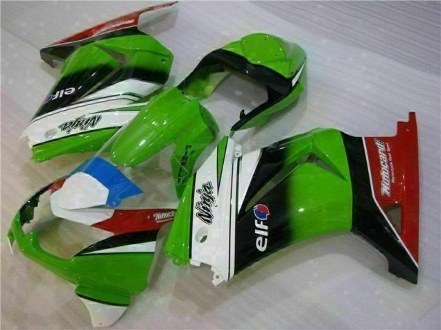 2008-2012 White Green Black Ninja Kawasaki EX250 Motorbike Fairing UK