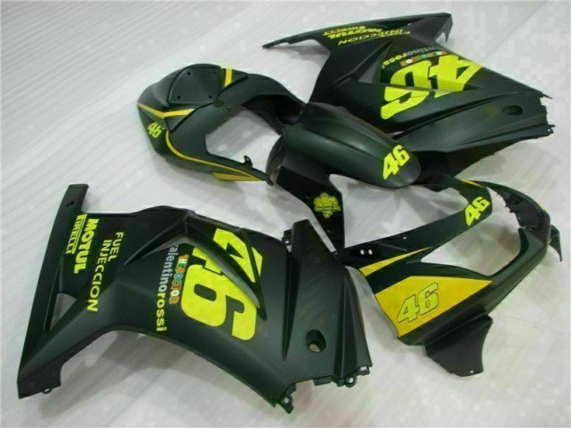 2008-2012 Black Yellow 46 Kawasaki EX250 Motorcycle Fairings Kit UK 2008-2012 Black Yellow 46 Kawasaki EX250 Motorcycle Fairings Kit UK